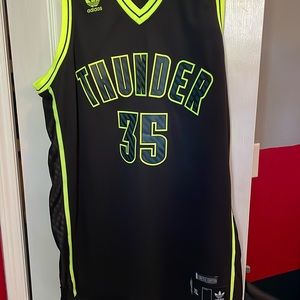 Kevin Durant OKC Thunder Neon Adult Jersey Size XL Adidas NBA